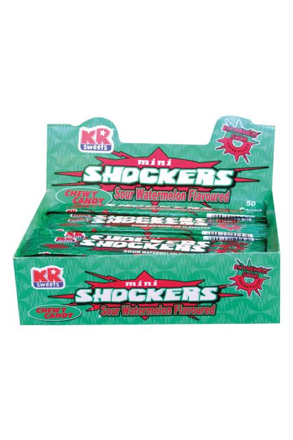 Shockers Sour Strawberry Chewy Bar 20's, Sweets, KR Sweets, Catalogue
